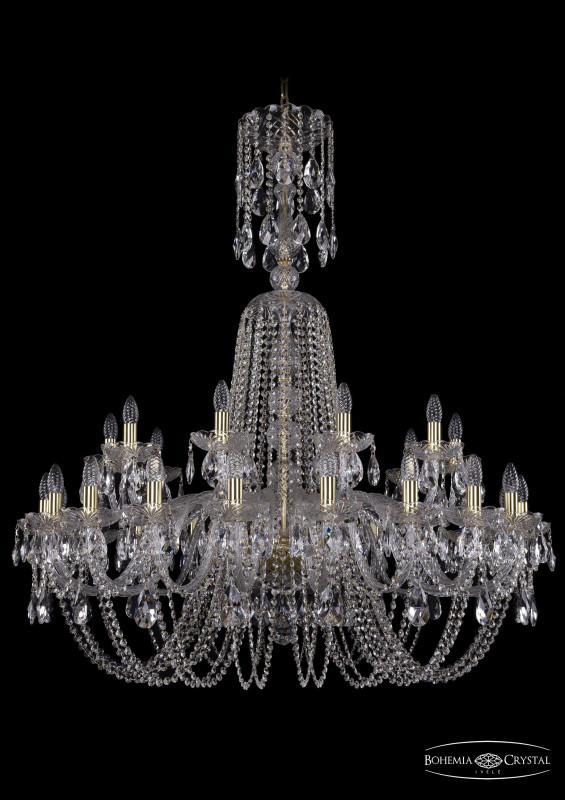 

Подвесная люстра Bohemia Ivele Crystal 1402/20+10/400/XL-130/G