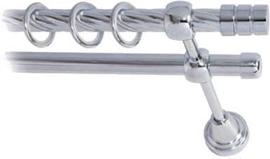 

Карниз Lm Decor Цилиндр 088 2р витой 3м хром, Карниз Lm Decor Цилиндр 088 2р витой 16мм 3.0м хром
