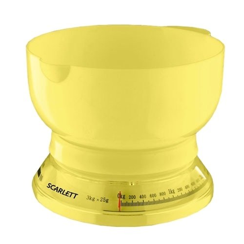 Scarlett SC-1210 (Желтые) - фото Кухонные весы Scarlett SC-1210 (Желтые)