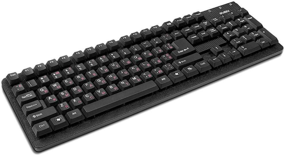 

Клавиатура SVEN Standard 301 Black PS/2, Клавиатура т.м. Sven Standard 301 black (PS/2)