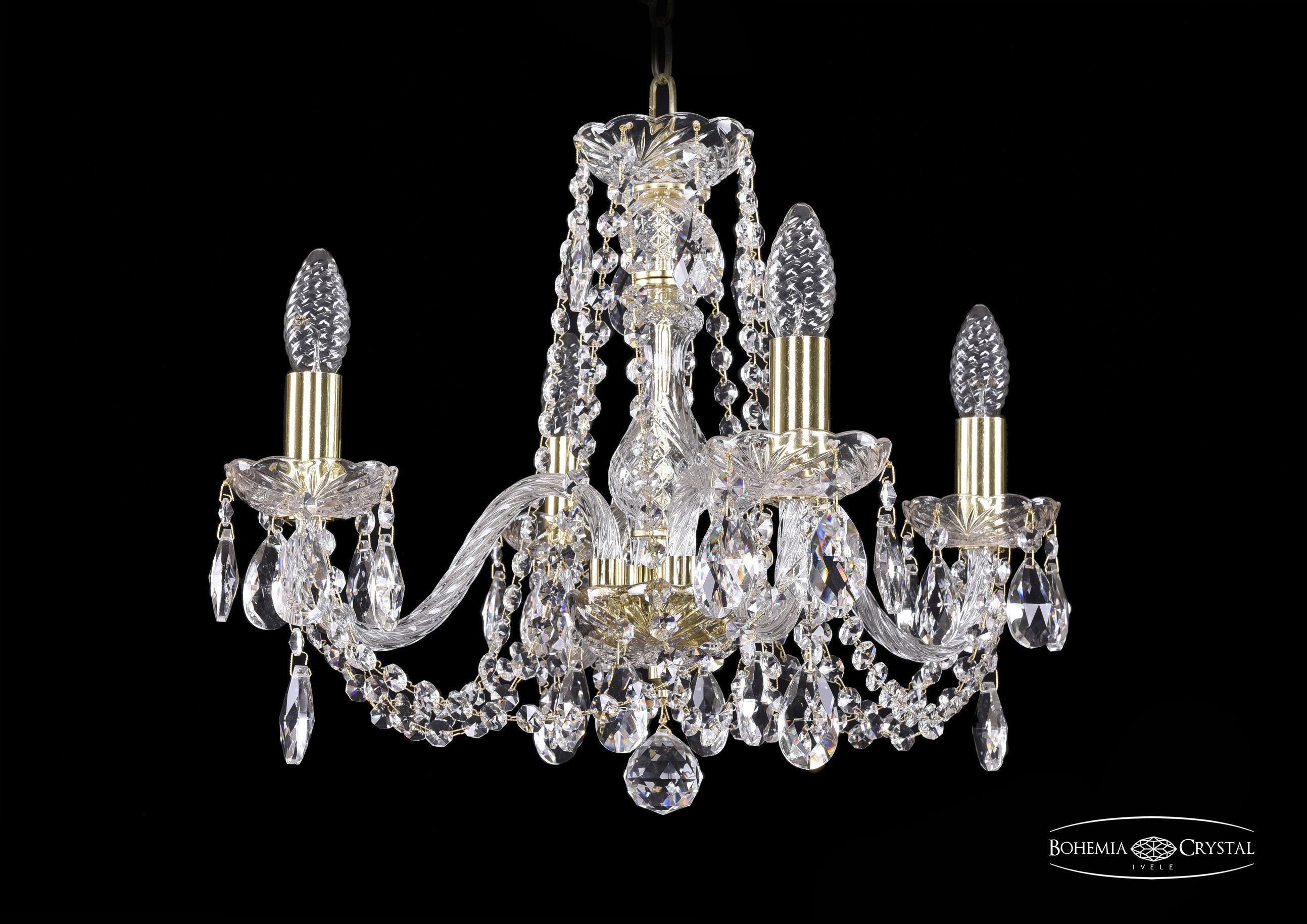 

Подвесная люстра Bohemia Ivele Crystal 1402/4/160/G