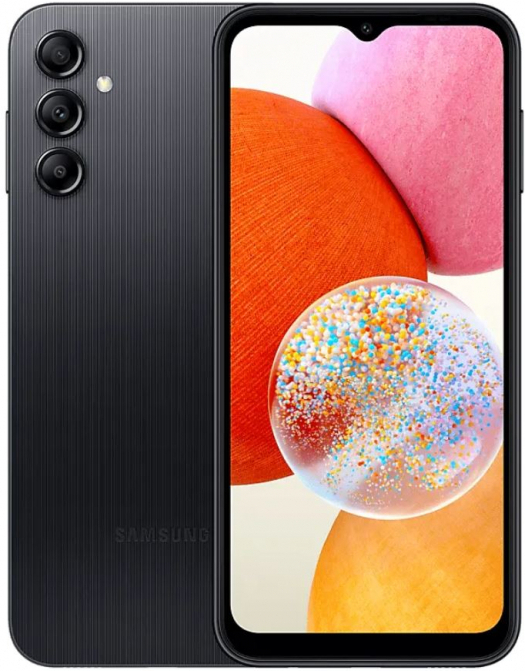 

Смартфон Samsung SM-A145 Galaxy A14 64Gb/4Gb черный (SM-A145PZKDMEA)