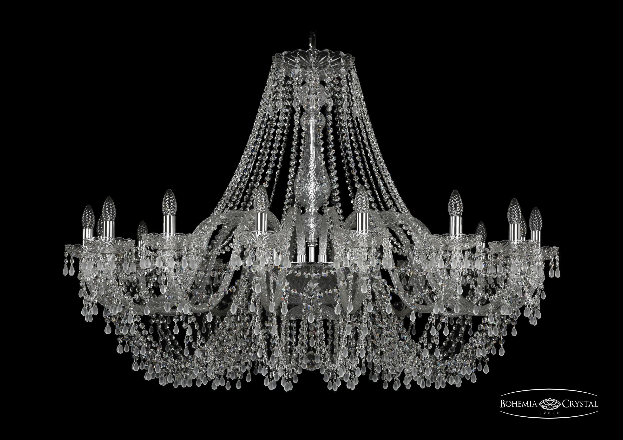 

Подвесная люстра Bohemia Ivele Crystal 1410/16/460/Ni/V0300
