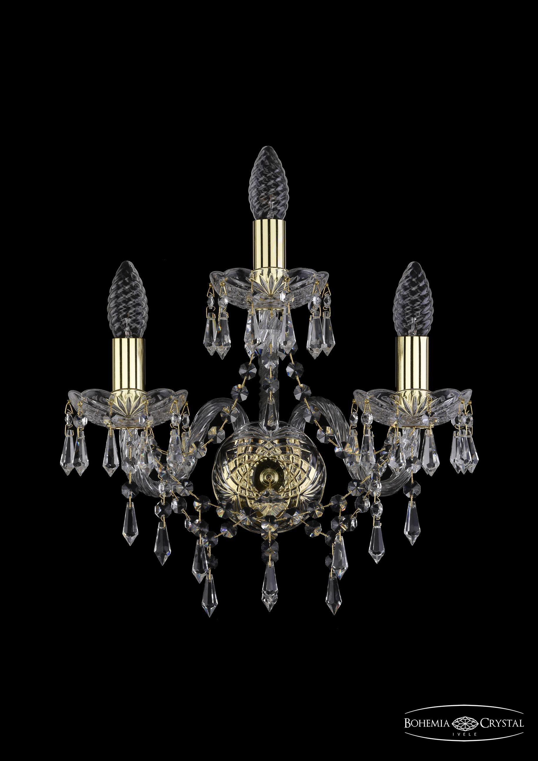 

Подвесная люстра Bohemia Ivele Crystal 1403B/2+1/141/G, Бра Bohemia Ivele Crystal 1403B/2+1/141/G