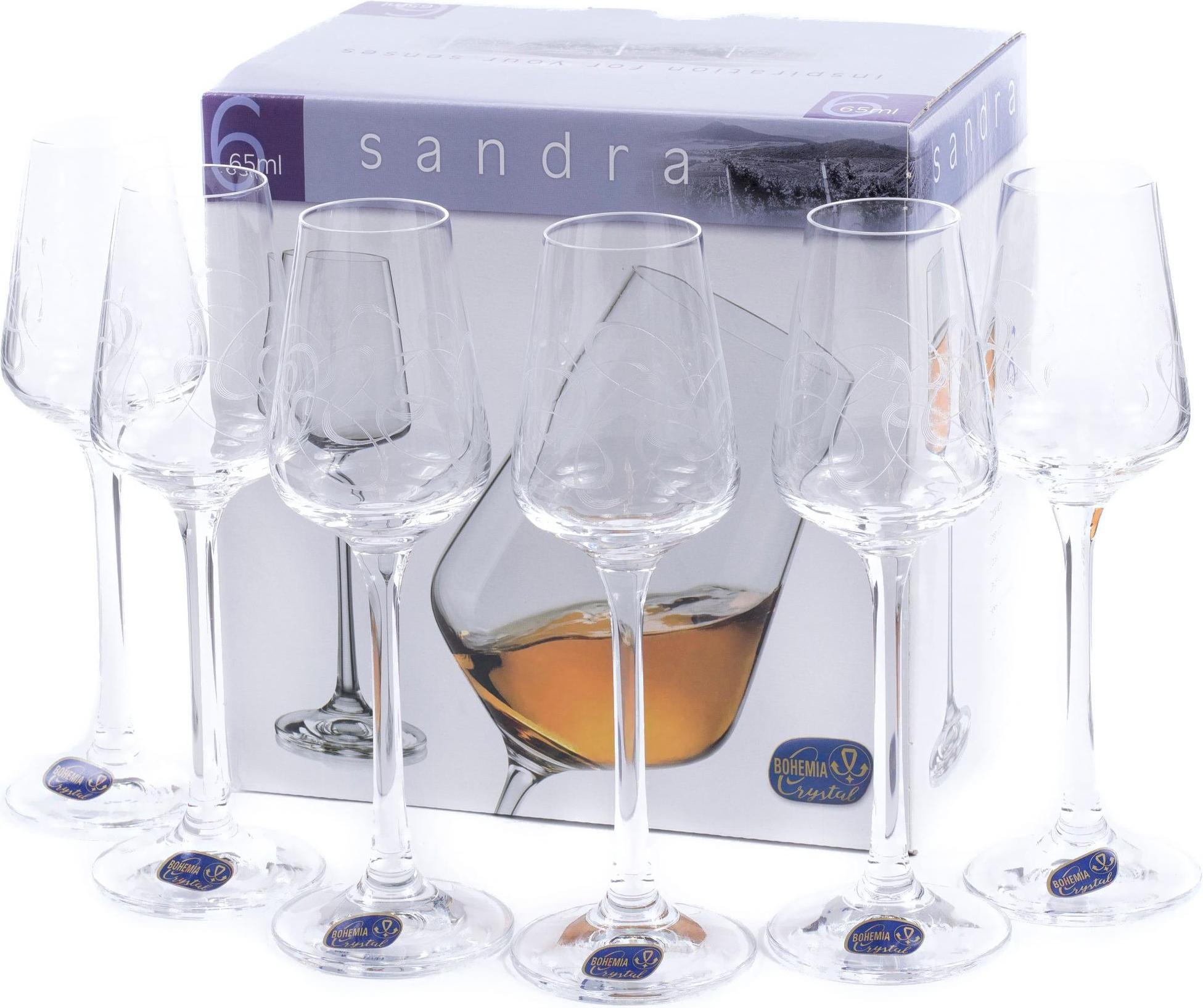 

Набор рюмок Bohemia Sandra [40728/C5995/65], Sandra