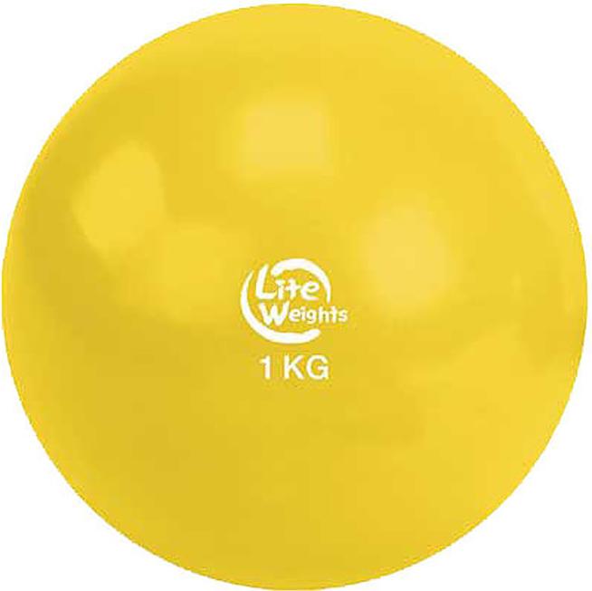 

Медицинбол Lite Weights 1701LW 1кг желтый