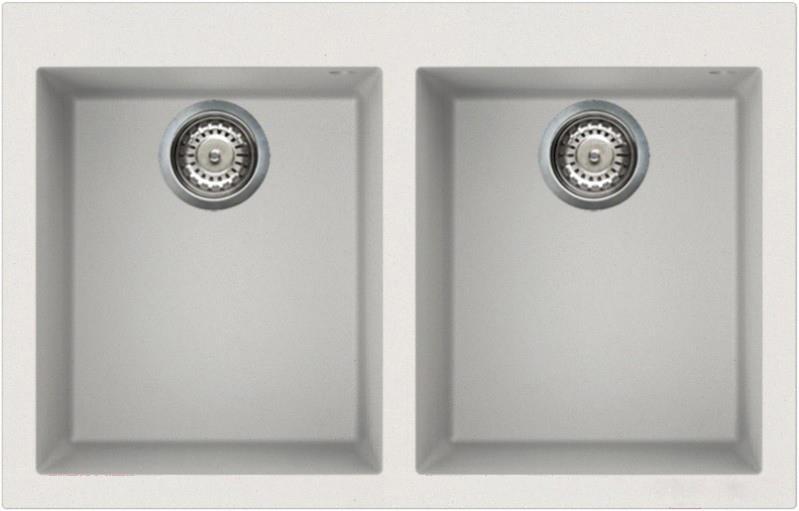 

Кухонная мойка Elleci Quadra 350 G68 Bianco Titano [LGQ35068], Кухонная мойка Elleci Quadra 350 Bianco Titano 68
