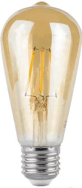

Светодиодная лампа Gauss LED Filament ST64 E27 6W Golden 550lm 2400К 1/10/40 [102802006], LED Filament ST64 E27 6W Golden 550lm 2400К 1/10/40