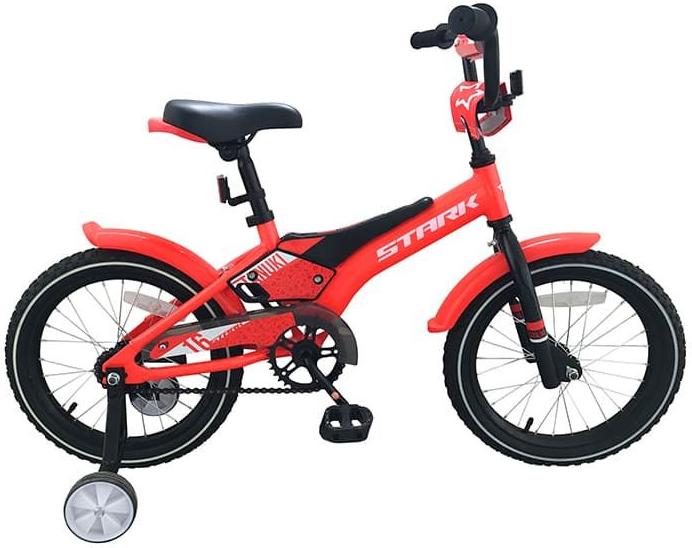 

Велосипед детский Stark Tanuki Boy 16" 2019 красный/черный/белый [H000013670], Tanuki 16 Boy 2019