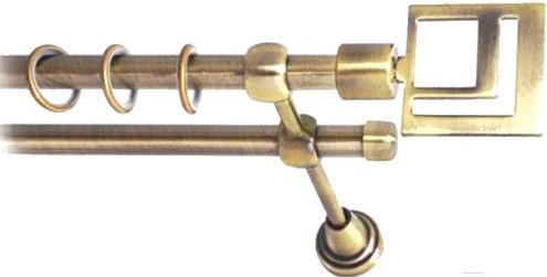 

Карниз Lm Decor Квадро 179 2р гладкий 3.2м антик, Квадро 179 2р гладкий 16мм 3.2м
