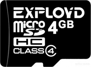 

Карта памяти Exployd microSDHC (Class 4) 4GB + адаптер [EX004GCSDHC4], microSDHC Class 4 4GB + адаптер