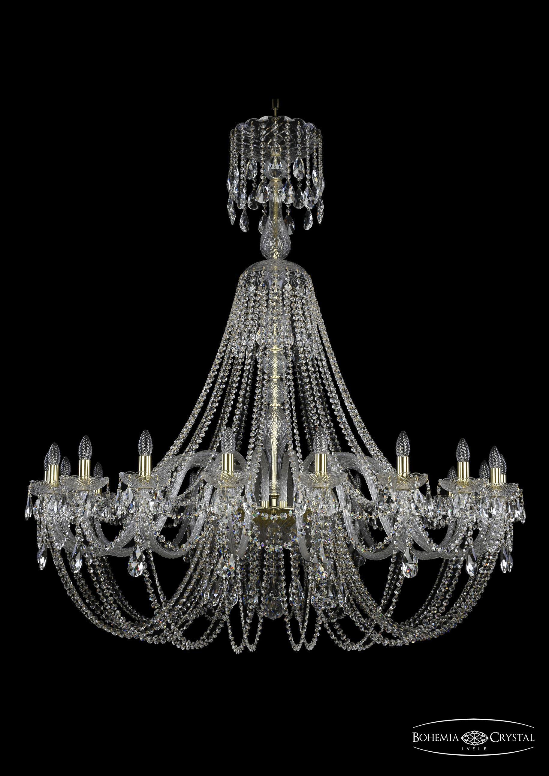 

Подвесная люстра Bohemia Ivele Crystal 1406/20/530/XL-160/G