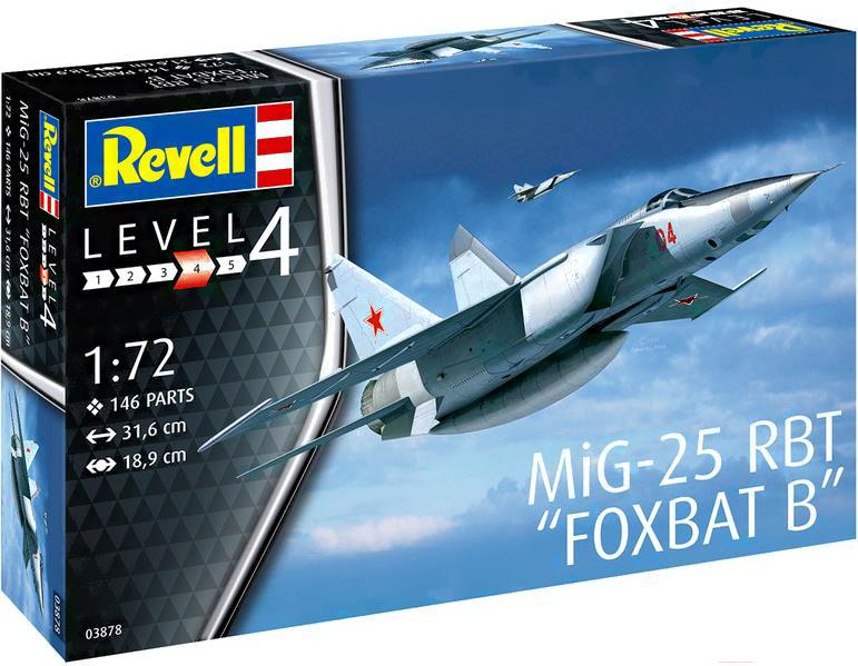 

Сборная модель Revell Истребитель-перехватчик MiG-25 RBT [03878], Сборная модель Revell Истребитель-перехватчик MiG-25 RBT 03878