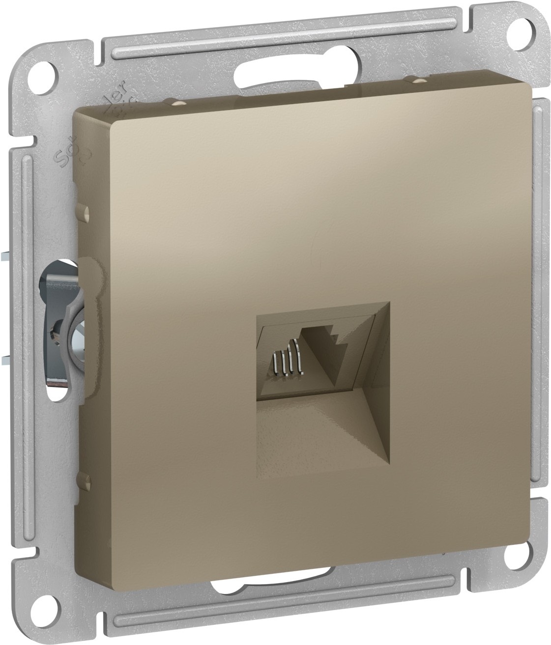 

Розетка Schneider Electric AtlasDesign шампань [ATN000581], Розетка Schneider Electric AtlasDesign ATN000581 шампань