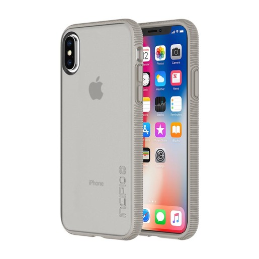 

Чехол для телефона Incipio Octane для iPhone XS/X прозрачный/серый [IPH-1632-SND], Octane для iPhone XS/X