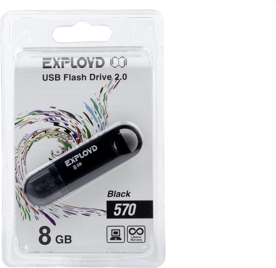 

Usb flash Exployd 570 8Gb черный, 570 8Gb