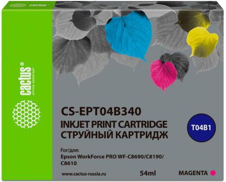 

Картридж струйный CACTUS T04B3 пурпурный (CS-EPT04B340)