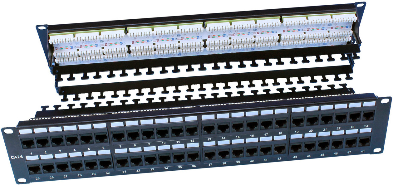 

Патч-панель Hyperline PP3-19-48-8P8C-C6-110D