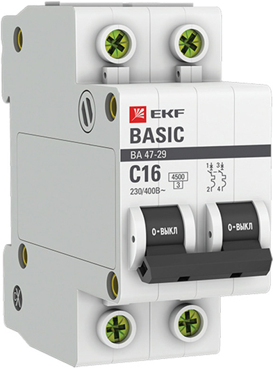 

Выключатель нагрузки EKF mcb4729-2-16C