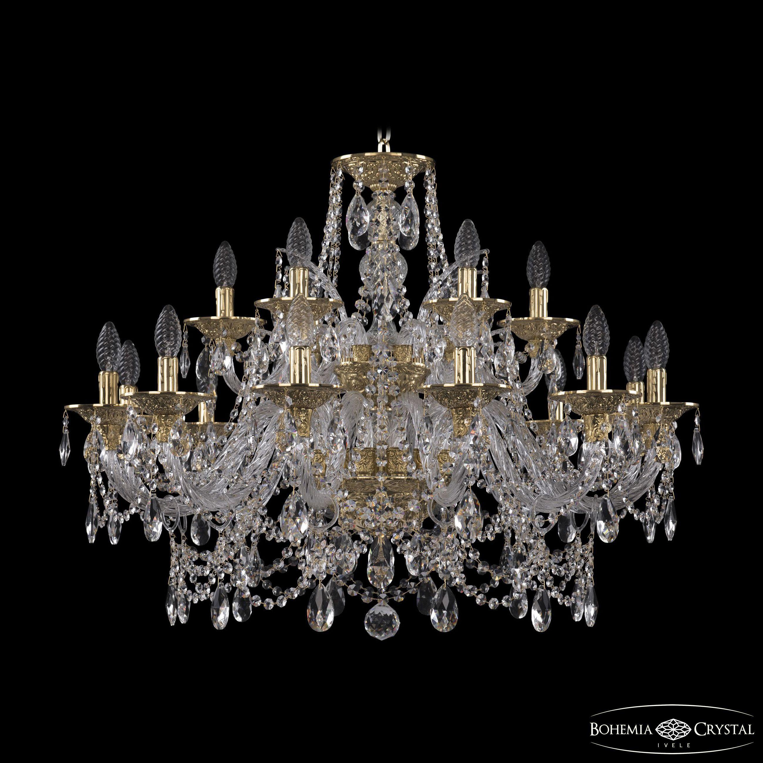 

Подвесная люстра Bohemia Ivele Crystal 16111/12+6/300/2d G