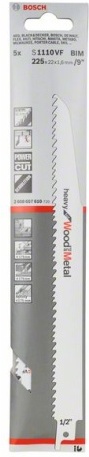 

Набор оснастки Bosch 2.608.657.610, Полотно для пилы Bosch S 1110 VF WoodMetal 2.608.657.610