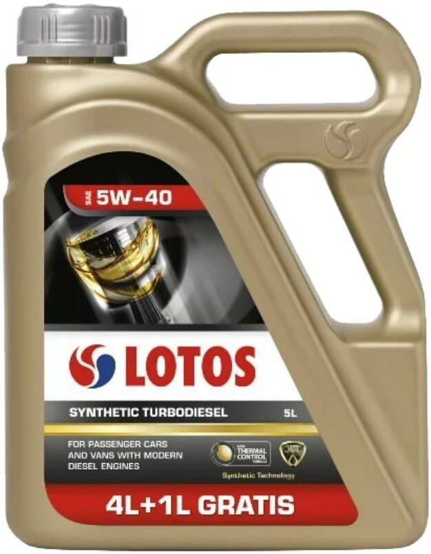 

Моторное масло Lotos SYNTHETIC TURBODIESEL SAE 5W40 4л