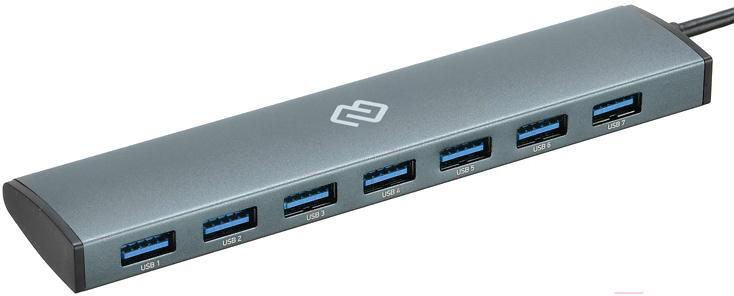 

USB-хаб Digma HUB-7U3.0С-UC-G серый