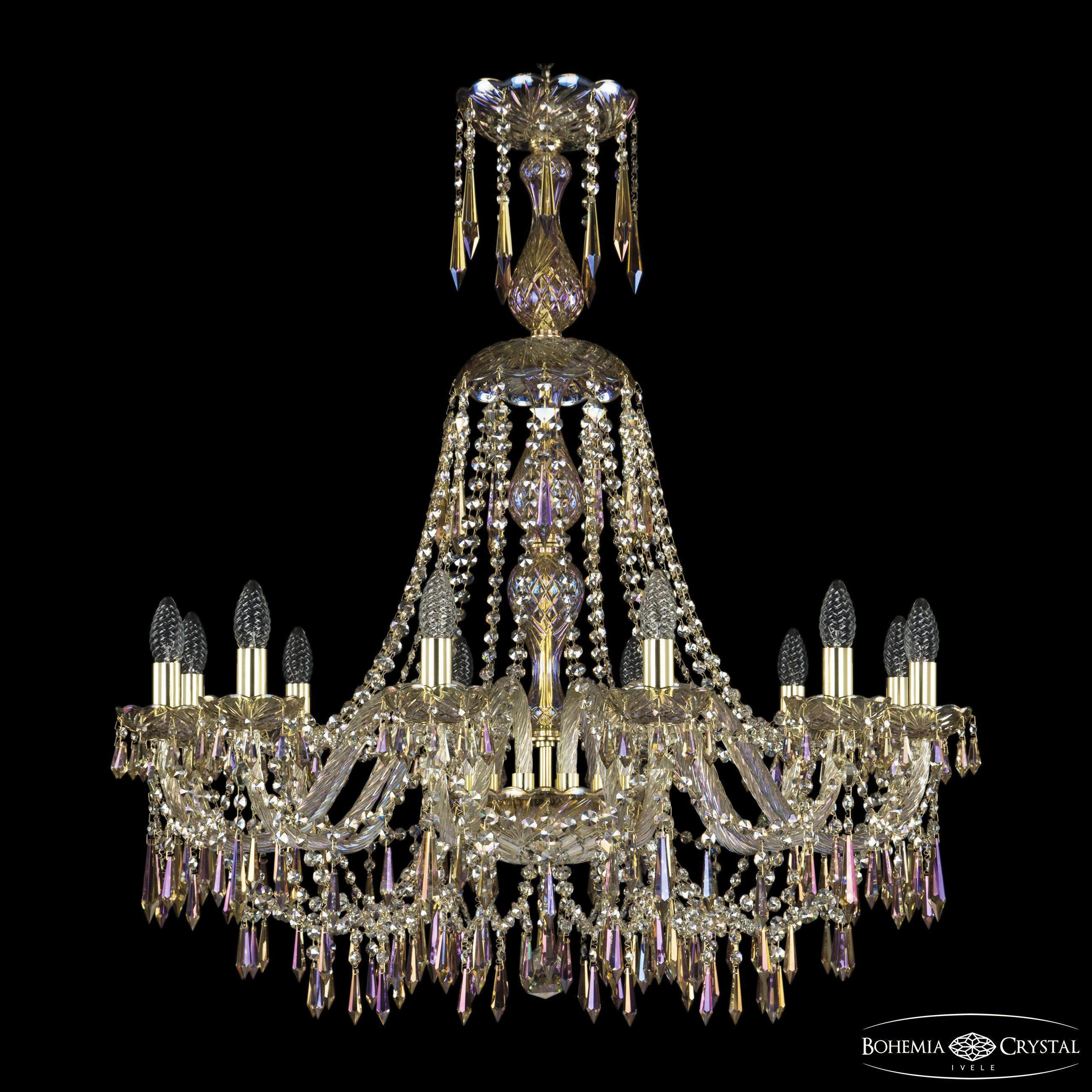 

Подвесная люстра Bohemia Ivele Crystal 1403/12/300/XL-95 G M801