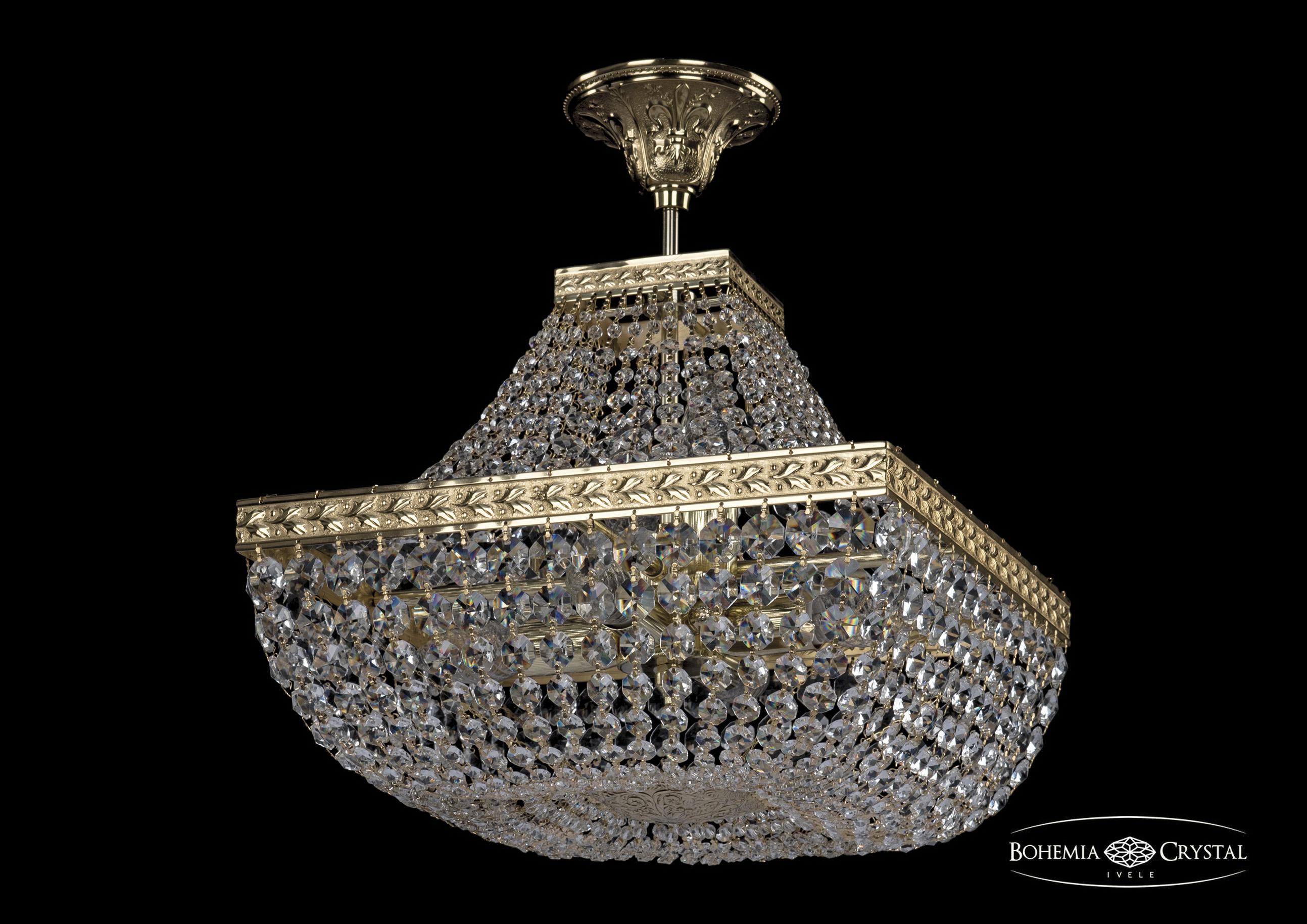

Люстра на штанге Bohemia Ivele Crystal 19112/H1/35IV G