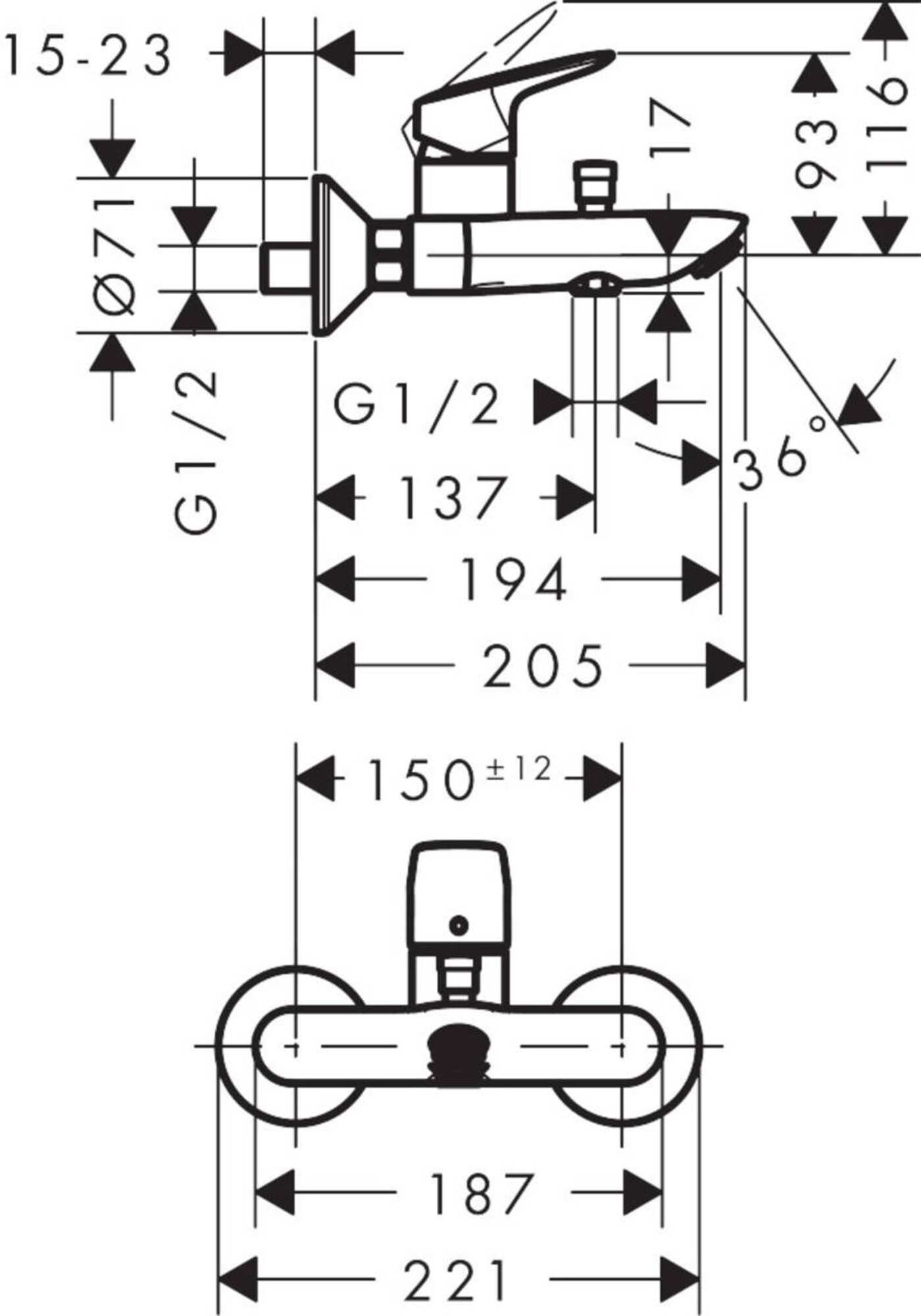 

Смеситель Hansgrohe Logis 71400000