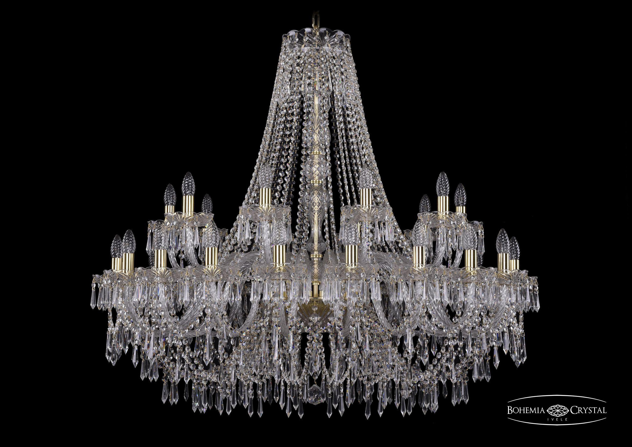 

Подвесная люстра Bohemia Ivele Crystal 1403/20+10/400/G