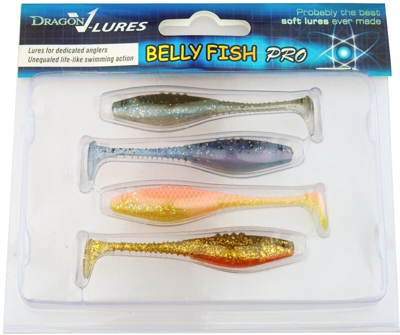 

Приманка силиконовая Dragon Belly Fish Pro 3/7,5 см 4шт (BF30D-MIX-4)
