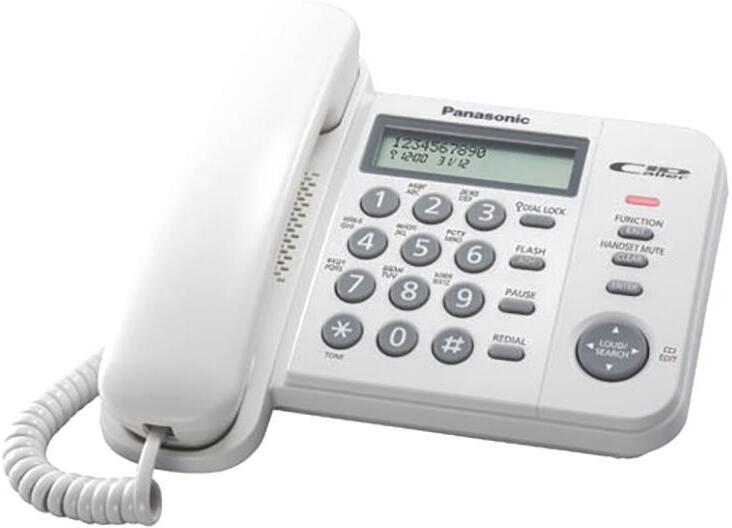 

Проводной телефон Panasonic KX-TS2356RUW (белый), Телефон проводной Panasonic KX-TS2356RUW белый