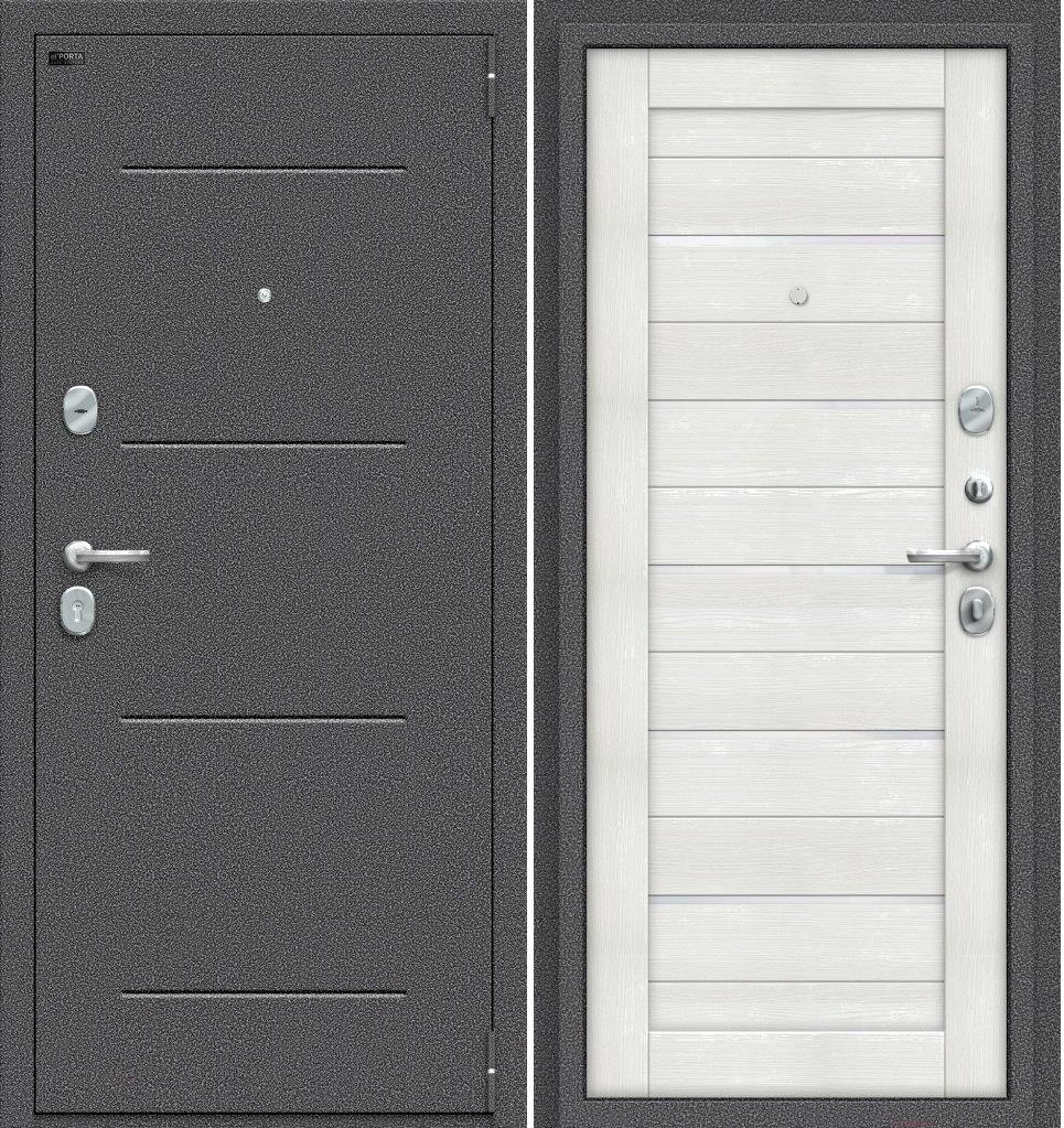 

Дверь входная el'Porta S 2 104.П22 88x205, правая Антик cеребристый/Bianco Veralinga, S 2 104.П22 88x205, правая