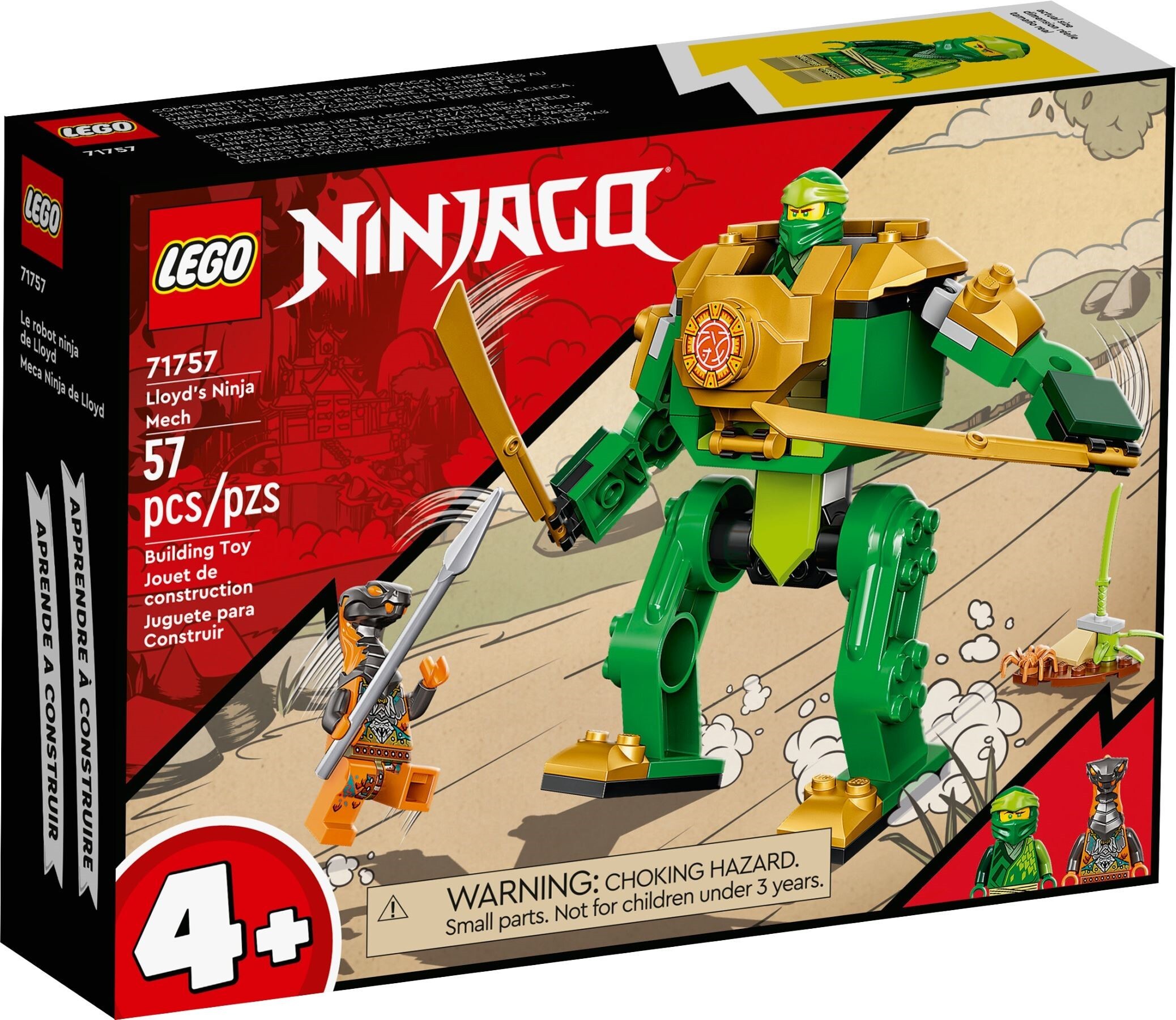 

Конструктор Lego Ninjago Робот-ниндзя Ллойда (71757)