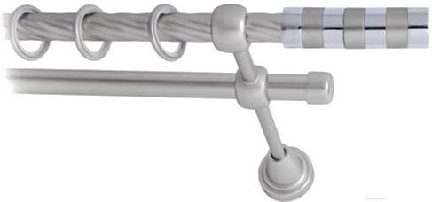 

Карниз Lm Decor Жезл 060 2р витой 2м сатин, Жезл 060 2р витой 16мм 2.0м