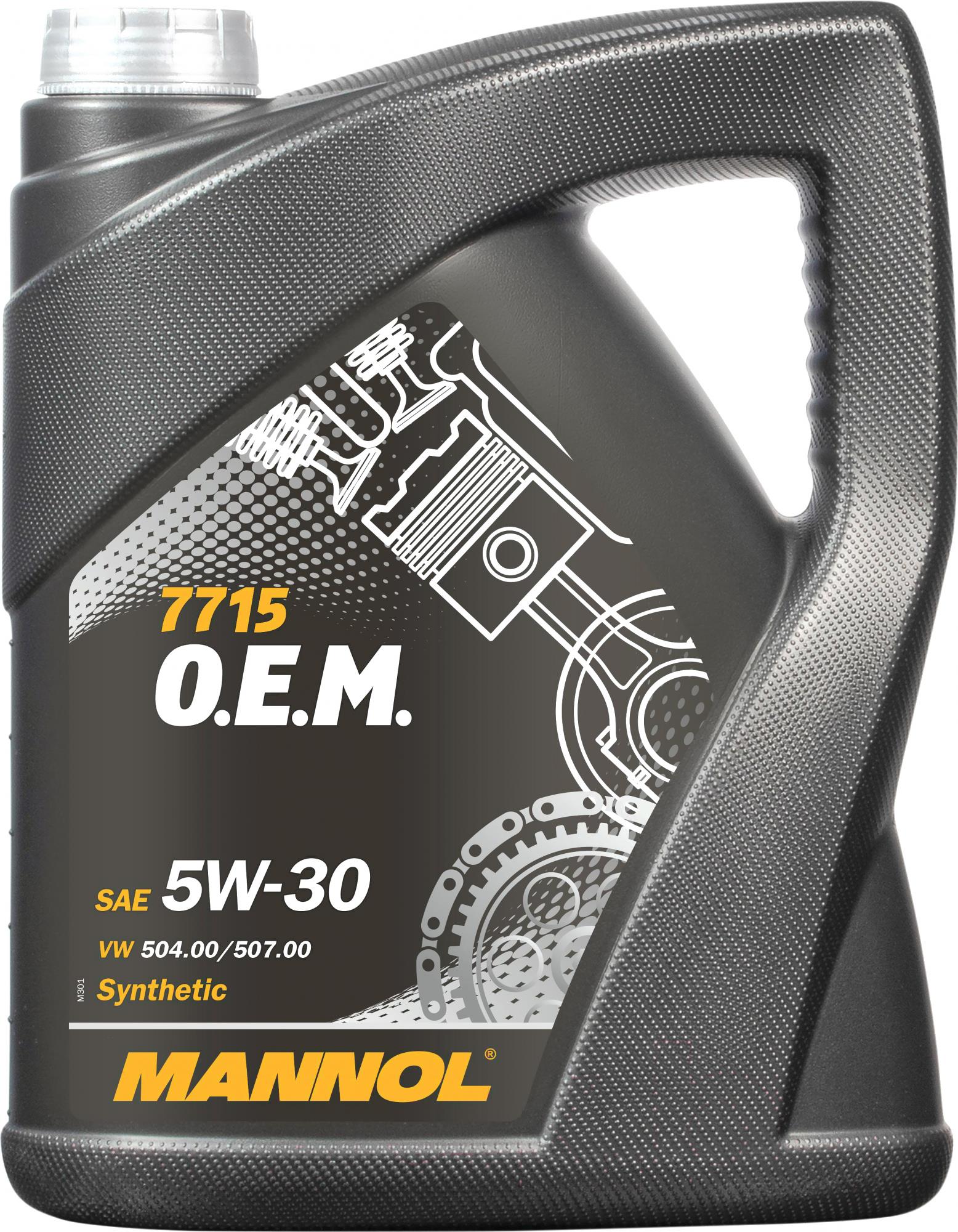 

Моторное масло Mannol OEM 5W30 SN/SM/CF 5л [MN7715-5], Моторное масло Mannol OEM 5W30 SN/SM/CF 5л MN7715-5