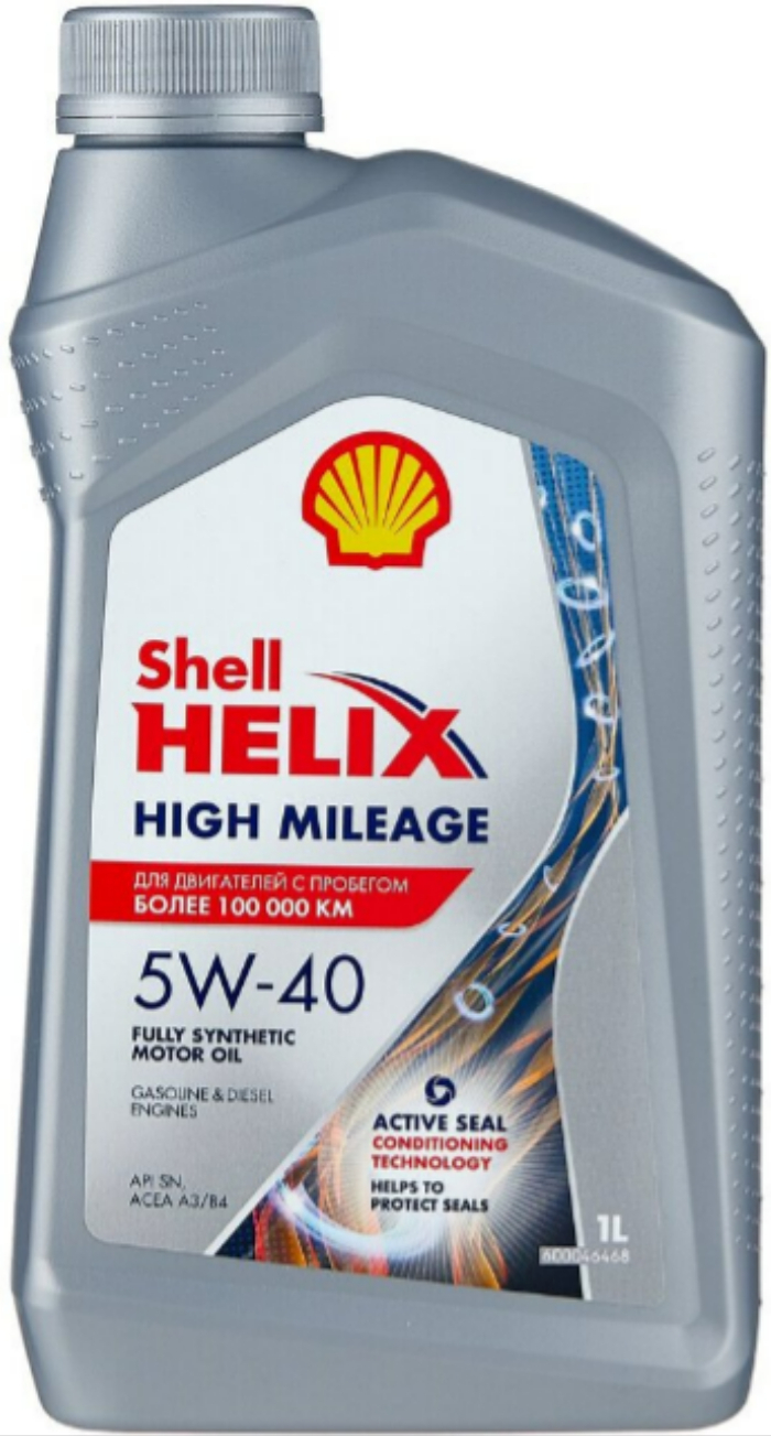 

Моторное масло Shell Helix High Mileage 5W-40 1л (550050426)