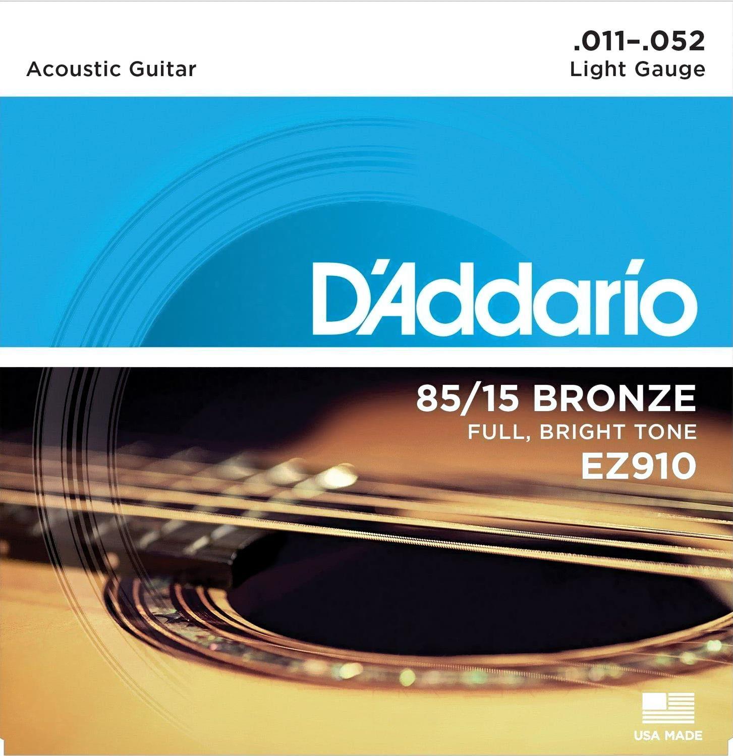 

Струны для акустической гитары D'Addario EZ910 Light 11-52