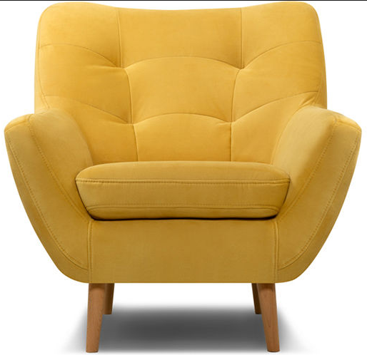 

Кресло Витио Velvet Yellow, Витио Velvet