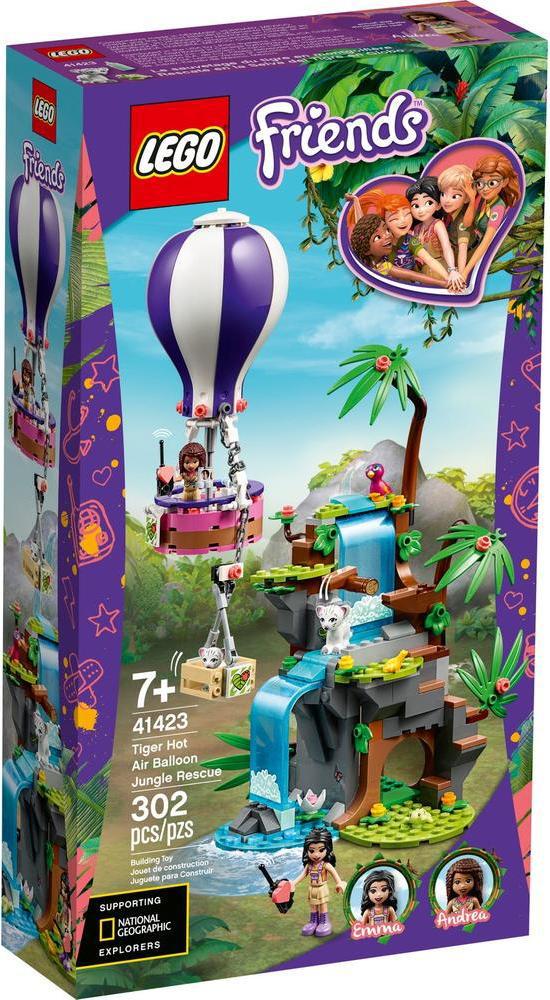

Конструктор LEGO Friends Джунгли: спасение тигра на воздушном шаре [41423], Friends Джунгли: спасение тигра на воздушном шаре