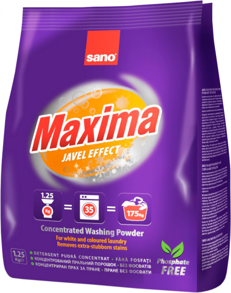 

Стиральный порошок Sano Maxima Javel Effect 1.25 кг