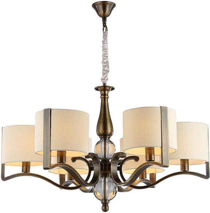 

Подвесная люстра NEWPORT D73*H50.5 cm E14 6*60W Black brass Clear crystal Shade beige [31305+1/C B/C], Подвесная люстра NEWPORT D73*H50.5 cm E14 6*60W 31305+1/C B/C Black brass Clear crystal Shade beige