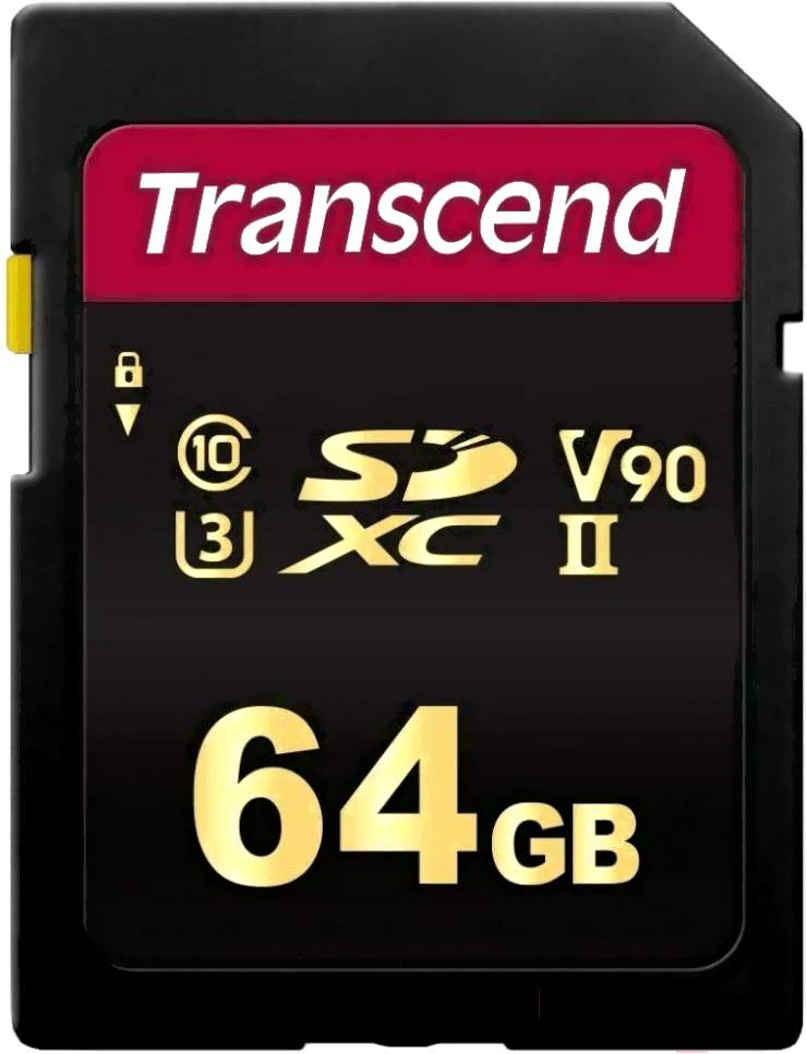 

Карта памяти Transcend 64GB UHS-II U3 Class 10 V90 [TS64GSDC700S], Карта памяти Transcend 64GB UHS-II U3 Class 10 V90 TS64GSDC700S