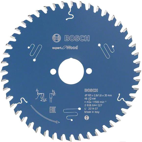 

Диск пильный Bosch Expert for Wood 165x30x2.6/1.6x48T [2.608.644.027], Диск пильный Bosch Expert for Wood 165x30x2.6/1.6x48T 2.608.644.027