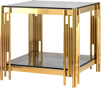 

Журнальный столик Stool Group Гэтсби smoke/золото [EET-027-TG-1], Журнальный столик Stool Group Гэтсби EET-027-TG-1 smoke/золото