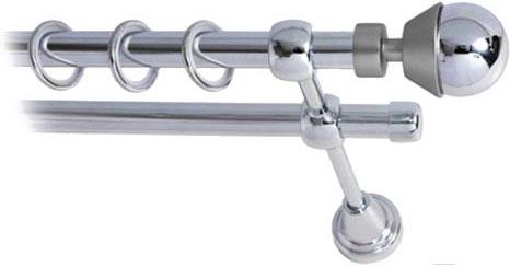 

Карниз Lm Decor Мельба 041 2р гладкий 2м хром, Мельба 041 2р гладкий 16мм 2.0м