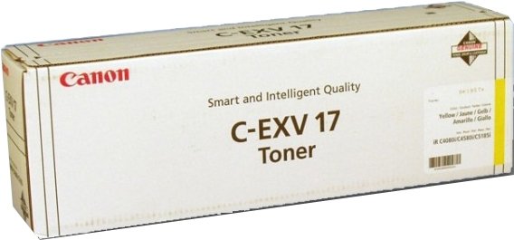 

Картридж для принтера Canon C-EXV 17Y, C-EXV 17Y