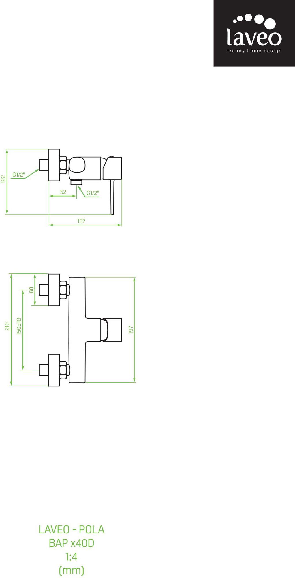 

Смеситель Laveo Pola [BAP840D], Смеситель Laveo Pola BAP840D