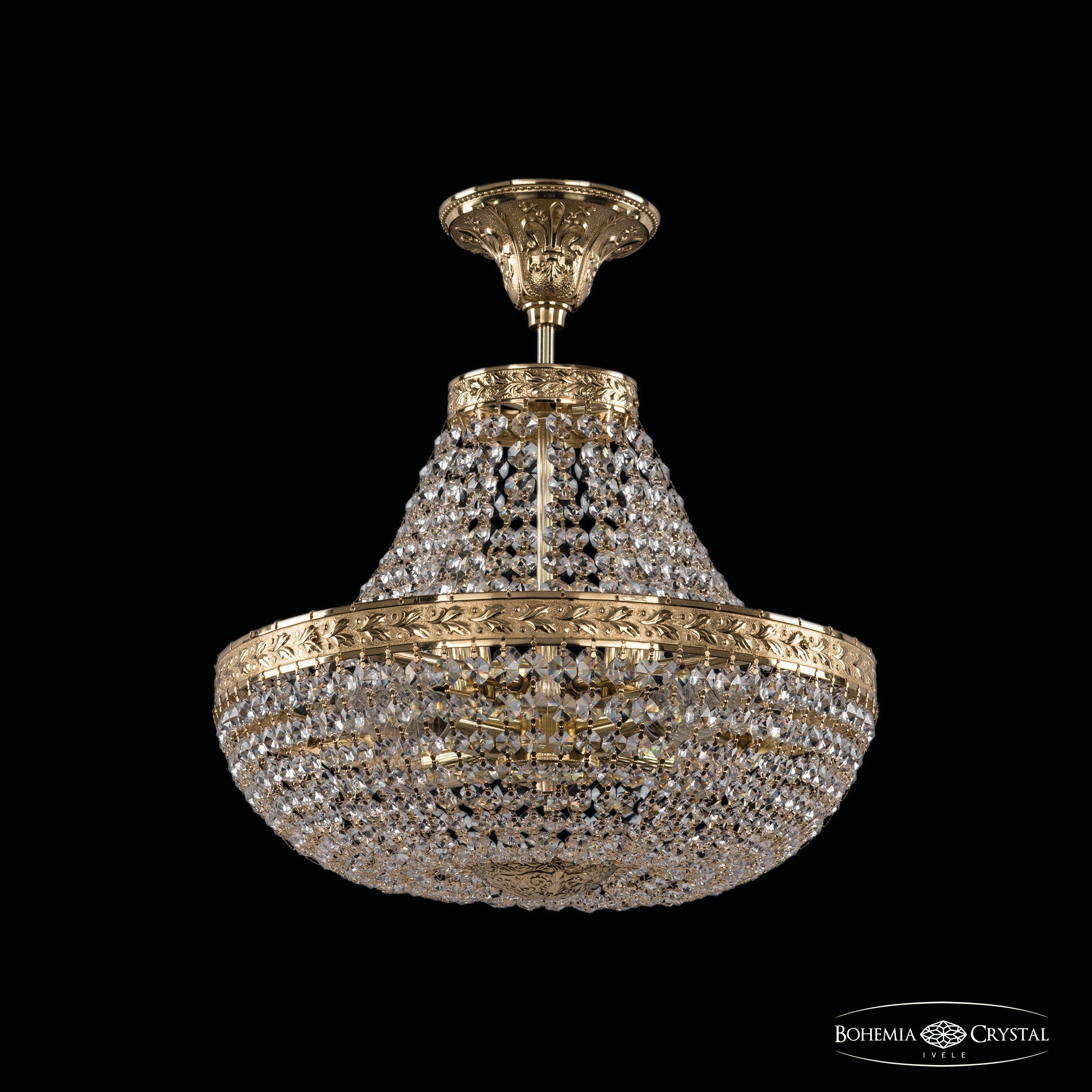 

Люстра на штанге Bohemia Ivele Crystal 19051/H1/35IV G